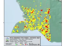 BMKG: Pantauan Sebaran Titik Panas Wilayah Boven Digoel 28 September 2026