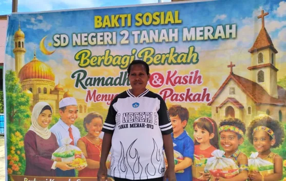 Bakti Sosial SDN 2 Tanah Merah, Berbagi Berkah Ramadan dan Kasih Menyongsong Paskah