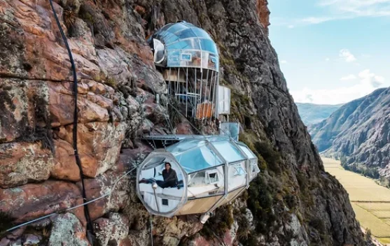 Sensasi Menginap di Tebing Curam Peru ala Skylodge Adventure Suites Hotel