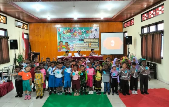 13 TK di Tanah Merah Ikuti Lomba Mewarnai Bertema Literasi