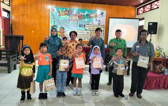 Tingkatkan Minat Baca Sejak Dini, Dinas Perpustakaan  Gelar Lomba Mewarnai