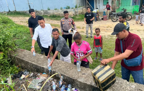 Satresnarkoba Polres Boven Digoel Musnahkan Miras Lokal dan Peralatan Produksi