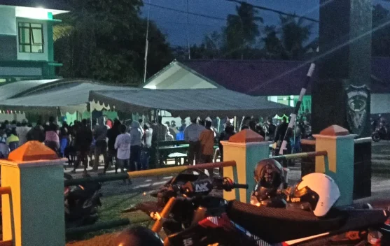 Polres Bersama Kodim 1711/BVD Gelar Nobar bagi Masyarakat Perbatasan