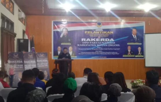 Rakerda Merupakan Momentum Emas Bagi Nasdem Boven Digoel Mengevaluasi Kinerja