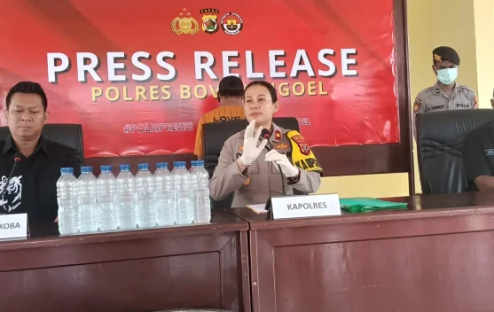 Polres Boven Digoel Tangkap Pelaku Produksi Miras Lokal