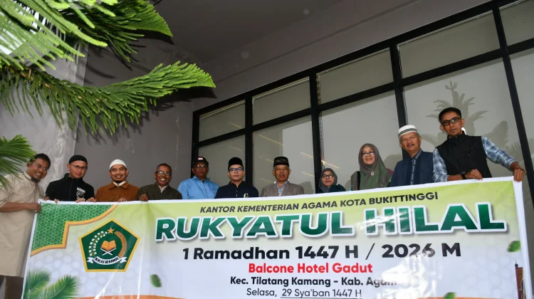 KakanKemenag Bukittinggi Pimpin Rukyatul Hilal 1447 H