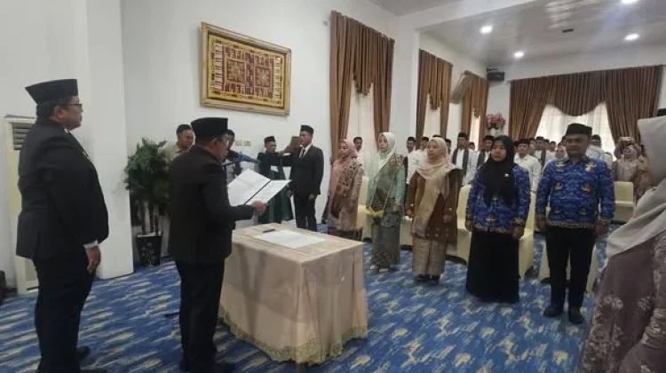 Mutasi, Rotasi dan Promosi Kembali Dilakukan, Bupati Lantik 6 Pejabat