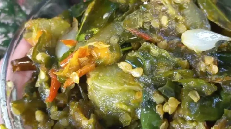 Sambalado Hijau Minang yang pedas dengan rasa yang segar