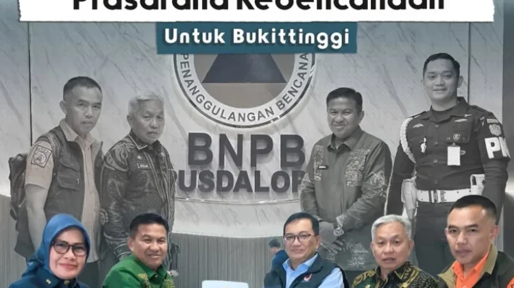 Pemko Bukittinggi Koordinasi dengan BNPB Perkuat Sarana Kebencanaan