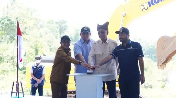 Ground Breaking Dilaksanakan, Sabo Dam Resmi Mulai Dibangun di Wilayah Tanah Datar