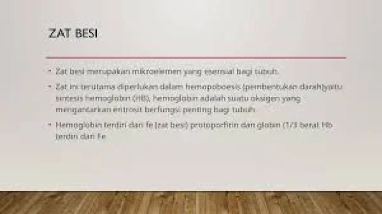 Kegunaan Zat Besi Bagi Tubuh