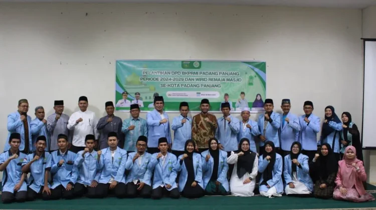 BKPRMI Padang Panjang Resmi Dilantik, Pemko Ajak Generasi Muda Makmurkan Masjid
