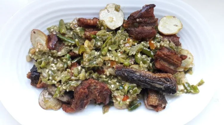 Goreng baluik, campur jariang, lado mudo