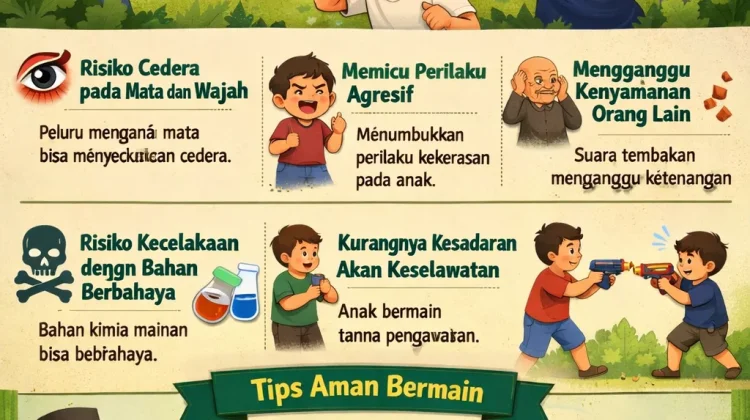 Bahaya Main Pistol Mainan di Hari Lebaran