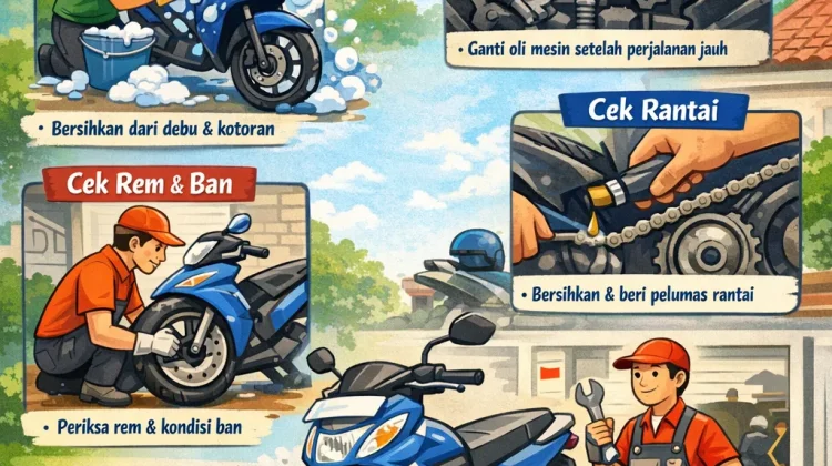 Tips Perawatan Motor Pasca Lebaran agar Tetap Prima