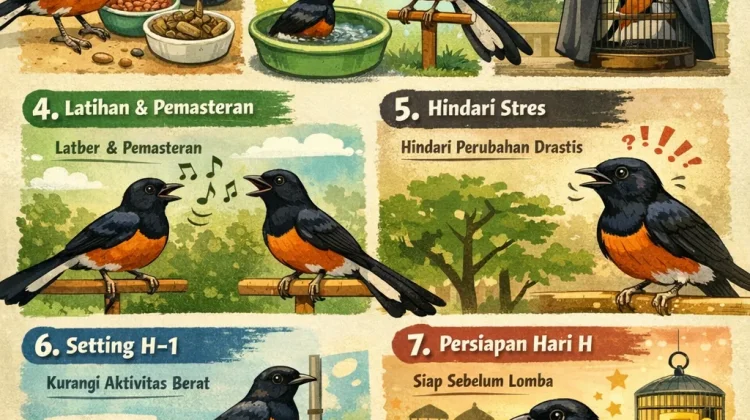 Tips Perawatan Burung Murai sebelum Lomba agar Tampil Maksimal