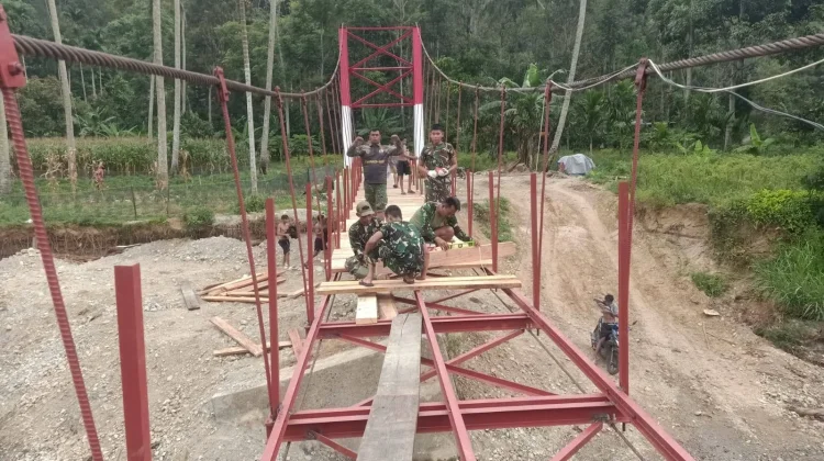 Pembangunan Jembatan Gantung dan Aramco di Lima Puluh Kota Capai 89 dan 48 Persen!