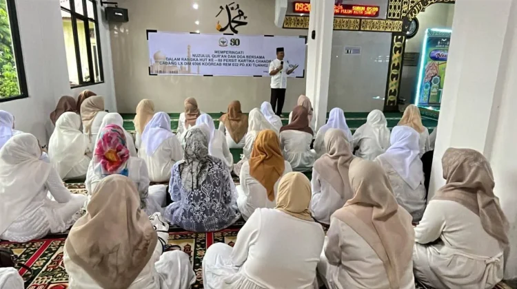 Peringatan Nuzulul Qur'an dan Doa Bersama Warnai HUT Persit Sangat Sukses