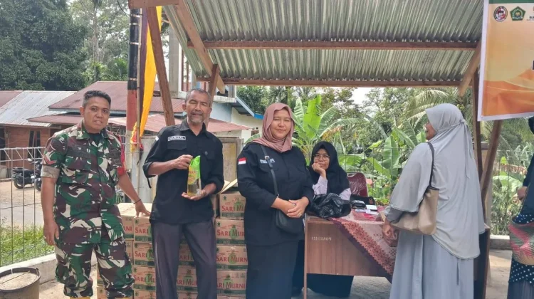 Koramil 03/Suliki Dukung Kegiatan BARBEKU dan Bazar Pangan Murah