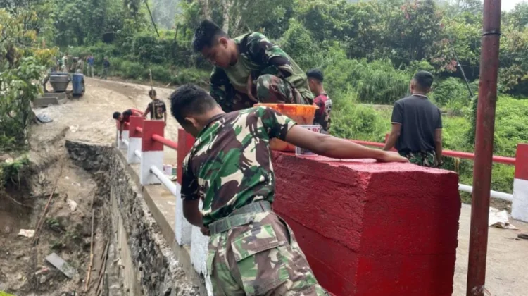 Pembangunan Jembatan Aramco di Gunung Omeh Rampung 100 Persen
