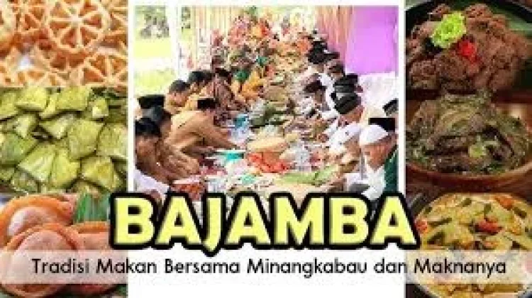 Budaya Minang dengan Makan Bajamba