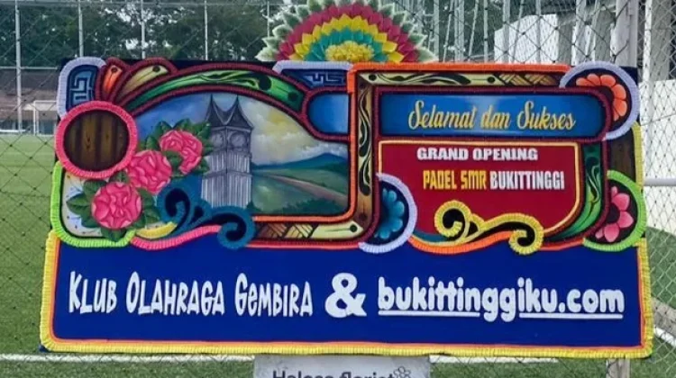 Klub Olahraga Gembira Hadiri Peresmian Lapangan Padel SMR Bukittinggi