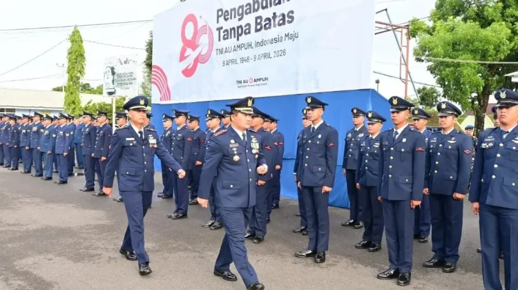 HUT TNI AU di Lanud SUT Padang Meriah Penuh Kebanggaan