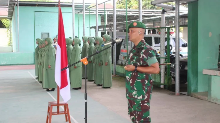 Dedikasi Prajurit Kodim 0306/50 Kota Ditingkatkan Setelah Kenaikan Pangkat