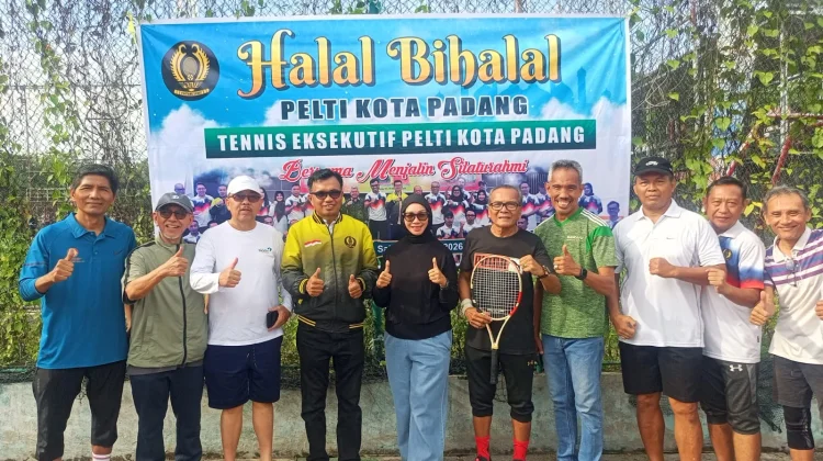 Tenis Eksekutif dan Halal Bihalal Pelti Pengkot Padang Resmi Ditabuh Wako