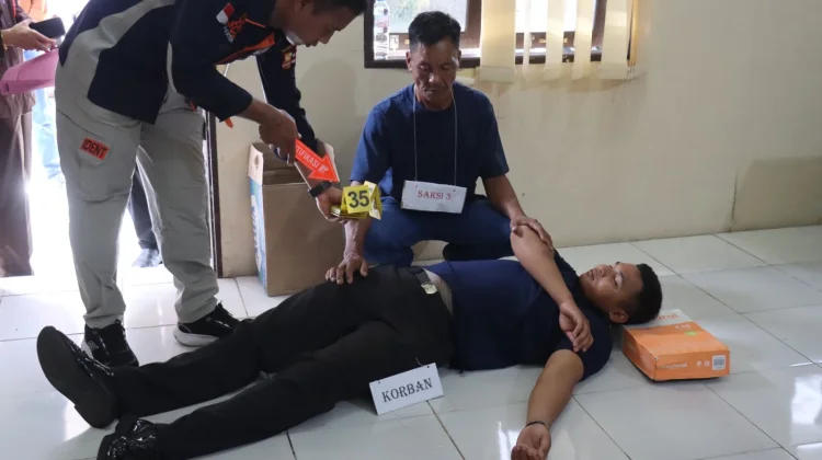 Reka Ulang Kasus Pembunuhan, dan Pencurian di Pasbar Memperagakan 36 Adegan