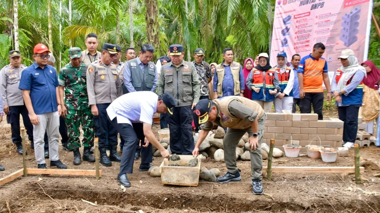 Wabup Agam Ikuti Groundbreaking Huntap Mandiri BNPB di Palembayan