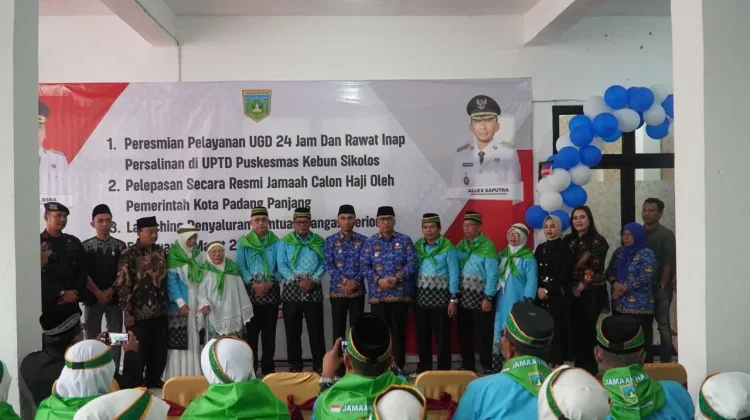 Wako Hendri Arnis Lepas 86 Calon Jemaah Haji Padang Panjang