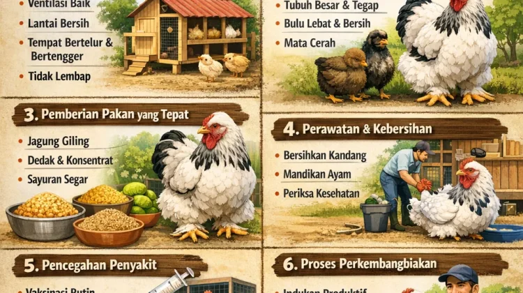 Cara Berternak Ayam Brahma untuk Pemula