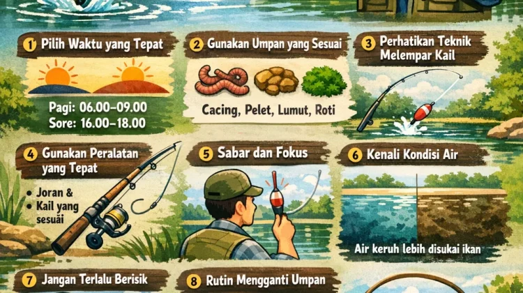 Tips Cara Memancing Ikan di kolam