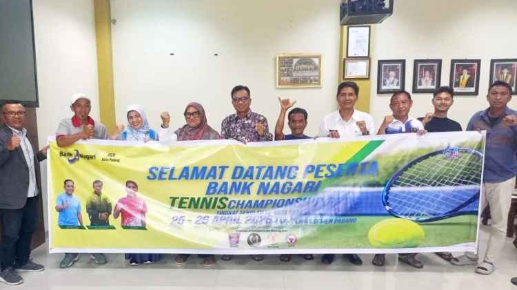 Bank Nagari Tennis Championship Diikuti 70 Pelajar Se-Kota Padang