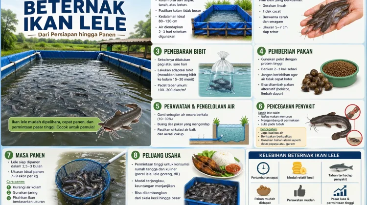 Panduan Beternak Ikan Lele untuk Pemula hingga Sukses