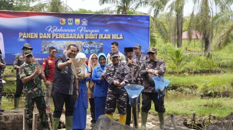 Wako Hendri Arnis Ikuti Panen Raya 1,5 Ton Ikan Nila Dukung Ketahanan Pangan