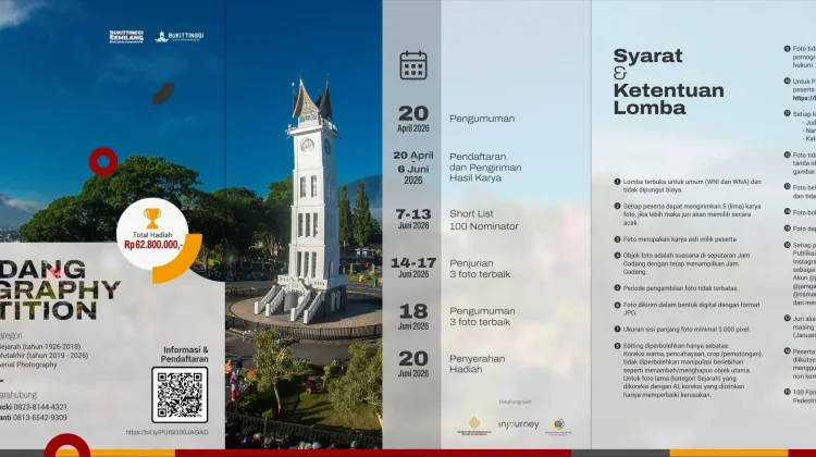 Tiga Fotografer Profesional Jadi Juri "Jam Gadang Photo Competition 2026"