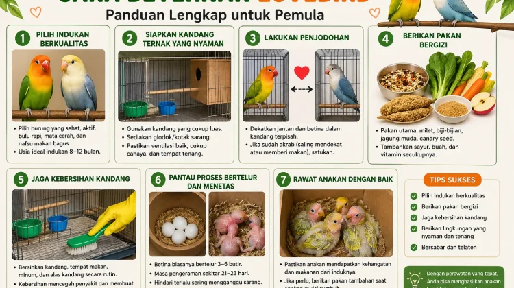 Cara Beternak Lovebird untuk Pemula