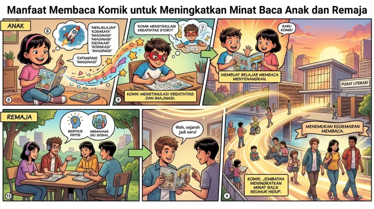 Manfaat Membaca Komik untuk Meningkatkan Minat Baca Anak, dan Remaja