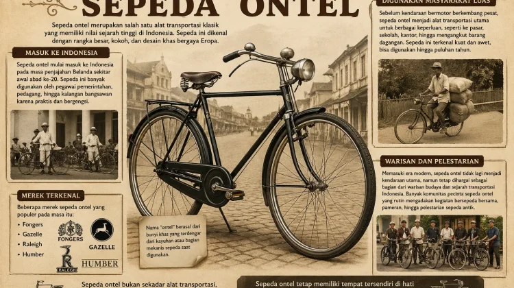 Sejarah Sepeda Ontel di Indonesia