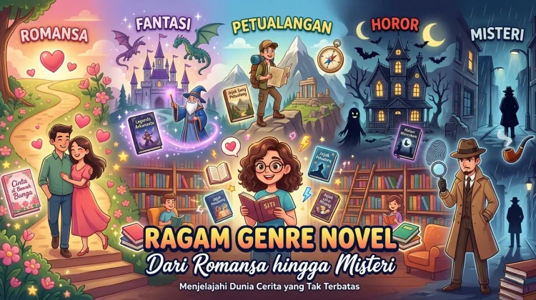 Ragam Genre Novel, dari Romansa hingga Misteri