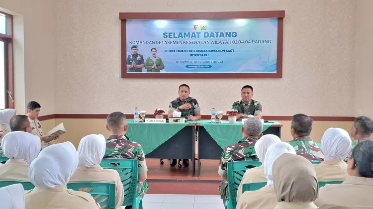 Dankesyah 01.04.04 Padang Kunjungi Rumkit Tk IV Bukittinggi, Perkuat  Layanan
