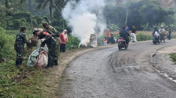 Koramil Guguak Gelar Karya Bakti Sambut Hari Bumi