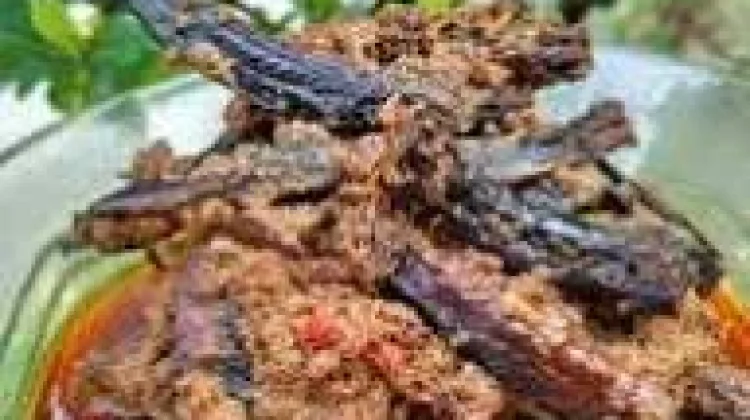 Randang Baluik khas minangkabau, yang kaya rempah beraroma khas