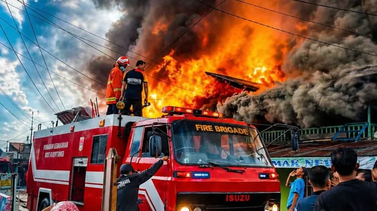 Api Mengamuk di Bukittinggi, 100 Damkar Dikerahkan