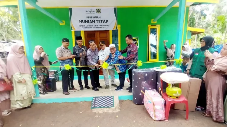 BKMT Bukittinggi Resmikan Rumah Layak Huni Korban Galodo