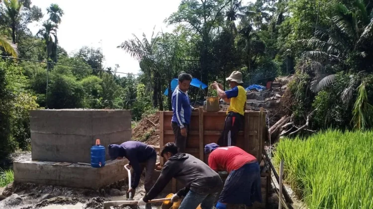 Progres Jembatan Gantung Garuda Tahap IV Suliki Capai 19,25 Persen