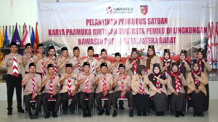 Kwarda Sumbar Lantik Saka Adhyasta, Tanamkan Pengawasan Pemilu Muda