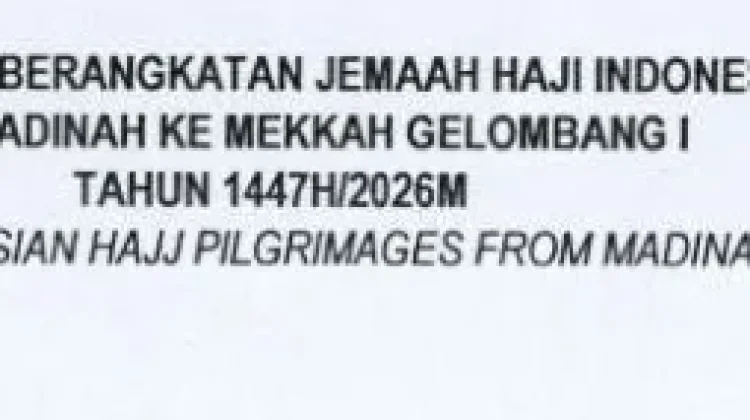 Kloter 7 Embarkasi Padang Dijadwalkan Berangkat ke Mekkah Sabtu Pukul 17.00 WAS